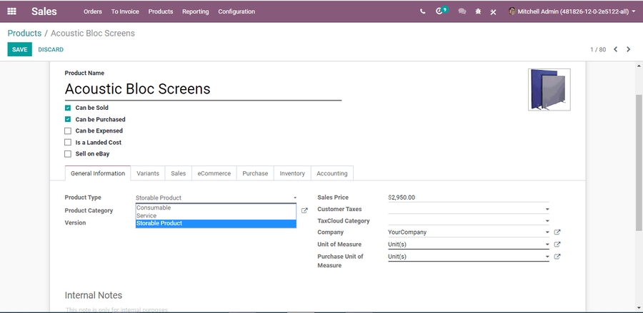 odoo-sales-invoice
