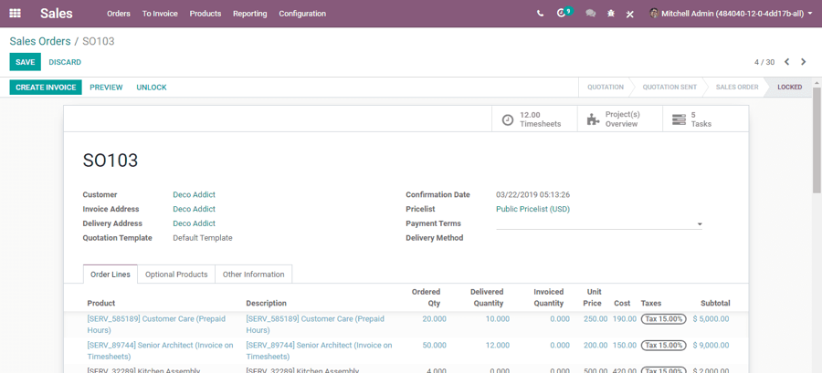 odoo-sales-invoice