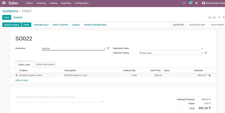 odoo-sales-invoice
