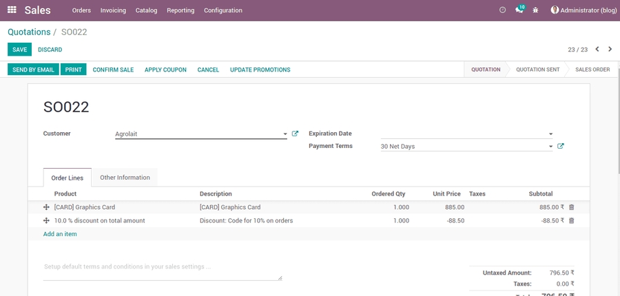 odoo-sales-invoice