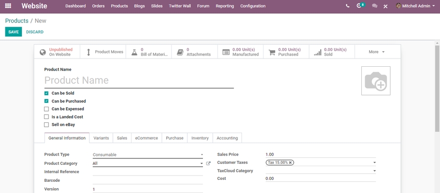 odoo-ecommerce
