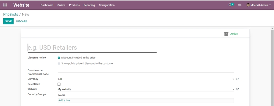 odoo-ecommerce
