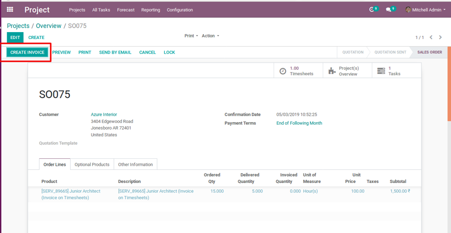 odoo-project-management