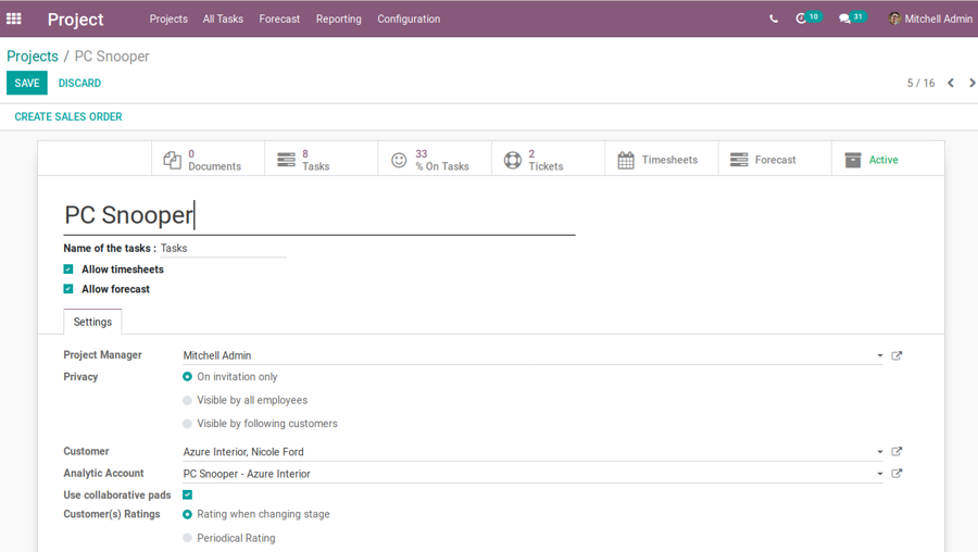 odoo-project-management