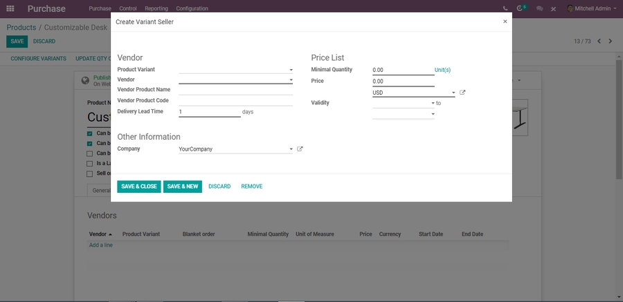 odoo-purchase-management