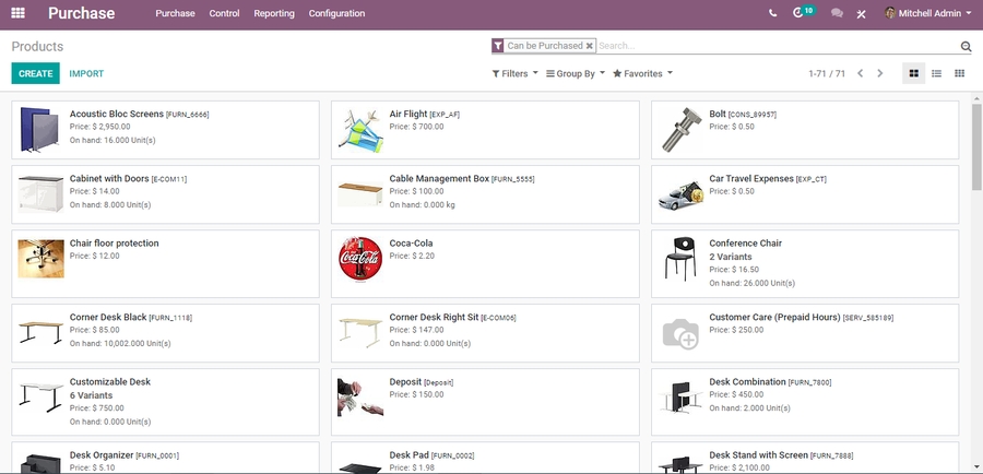 odoo-purchase-management