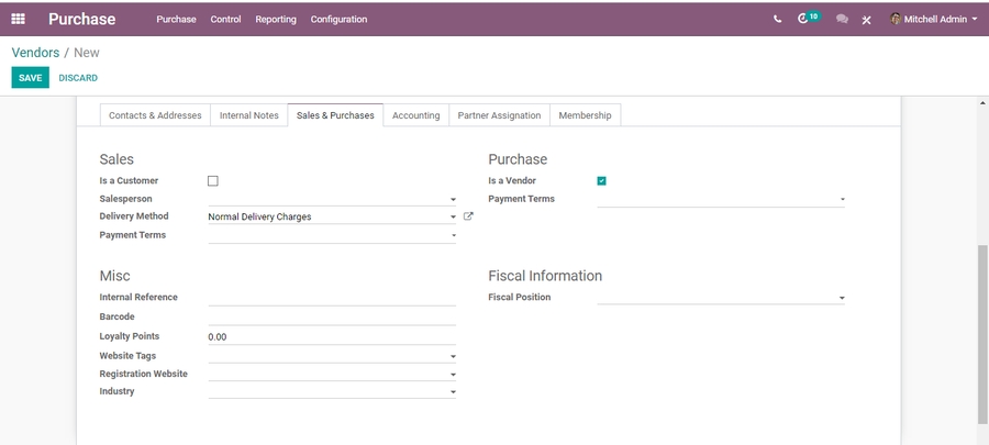 odoo-purchase-management