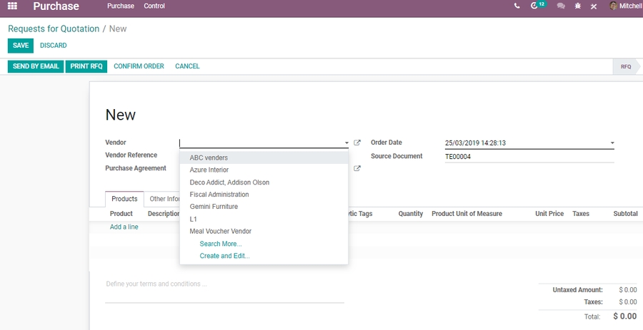 odoo-purchase-management