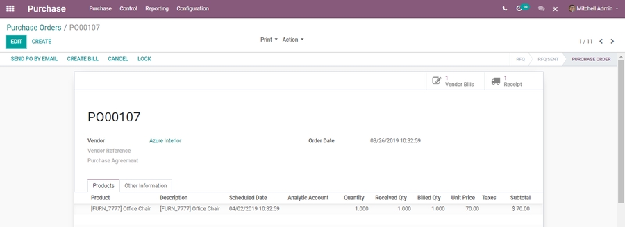 odoo-purchase-management