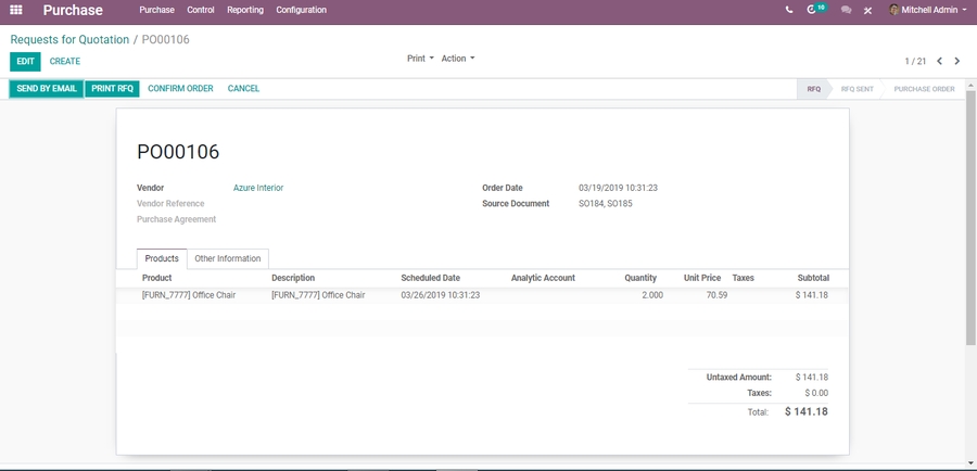 odoo-purchase-management