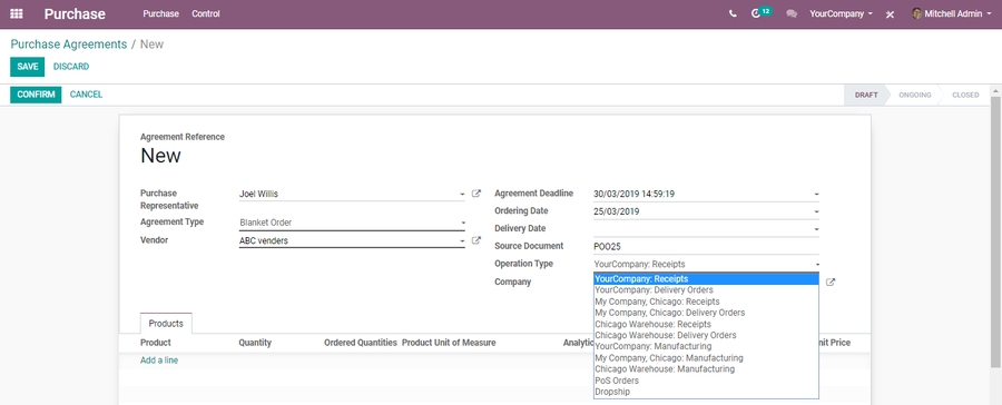 odoo-purchase-management