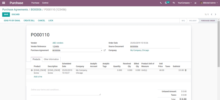 odoo-purchase-management